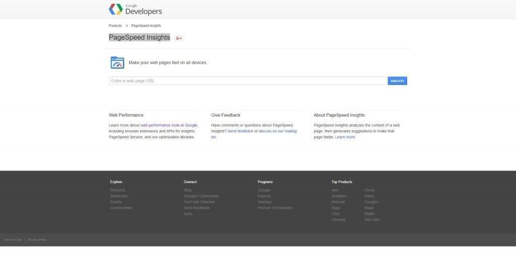 PageSpeed Insights