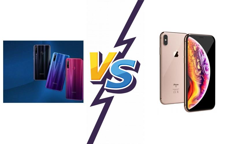 compare Honor 20i vs Apple iPhone XS