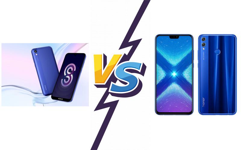 compare Honor 8S vs Honor 8X