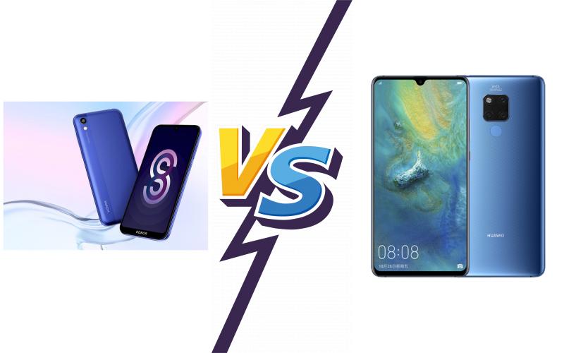 compare Honor 8S vs Huawei Mate 20 X