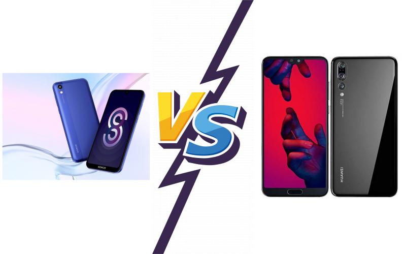 compare Honor 8S vs Huawei P20 Pro