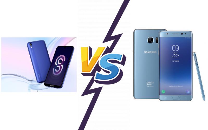 compare Honor 8S vs Samsung Galaxy Note FE