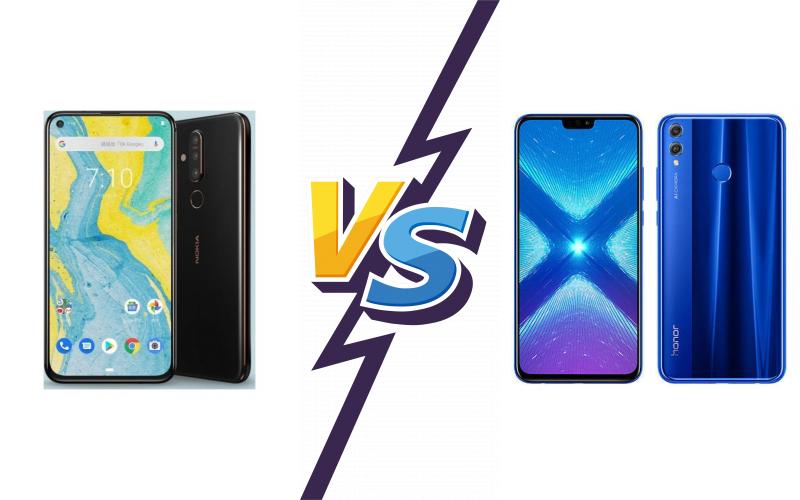 compare Nokia X71 vs Honor 8X