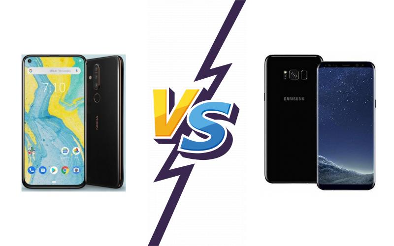 compare Nokia X71 vs Samsung Galaxy S8+