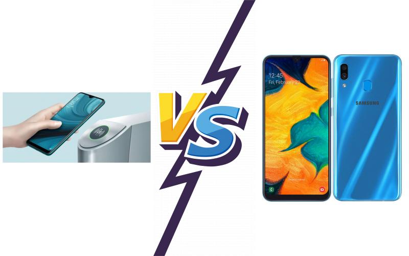 compare Oppo A7n vs Samsung Galaxy A30