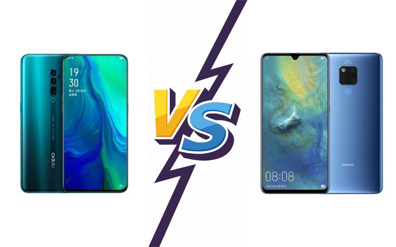 compare Oppo Reno 10x zoom vs Huawei Mate 20 X