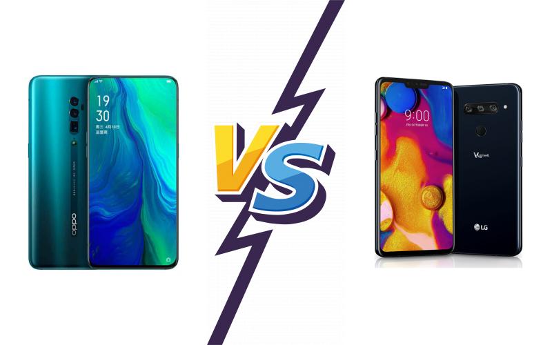 compare Oppo Reno 10x zoom vs LG V40 ThinQ