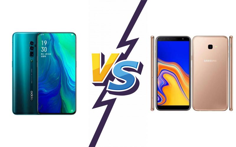 compare Oppo Reno 10x zoom vs Samsung Galaxy J6+