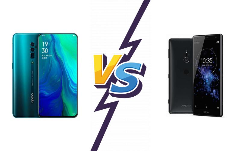 compare Oppo Reno 10x zoom vs Sony Xperia XZ2