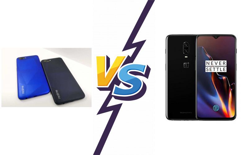 compare Realme C2 vs OnePlus 6T