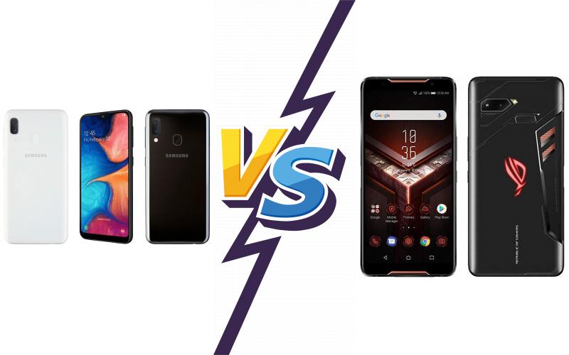 compare Samsung Galaxy A20e vs Asus ROG Phone