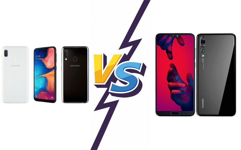 compare Samsung Galaxy A20e vs Huawei P20 Pro