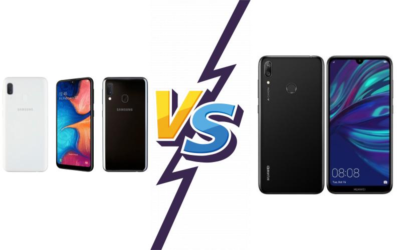 compare Samsung Galaxy A20e vs Huawei Y7 Prime (2019)