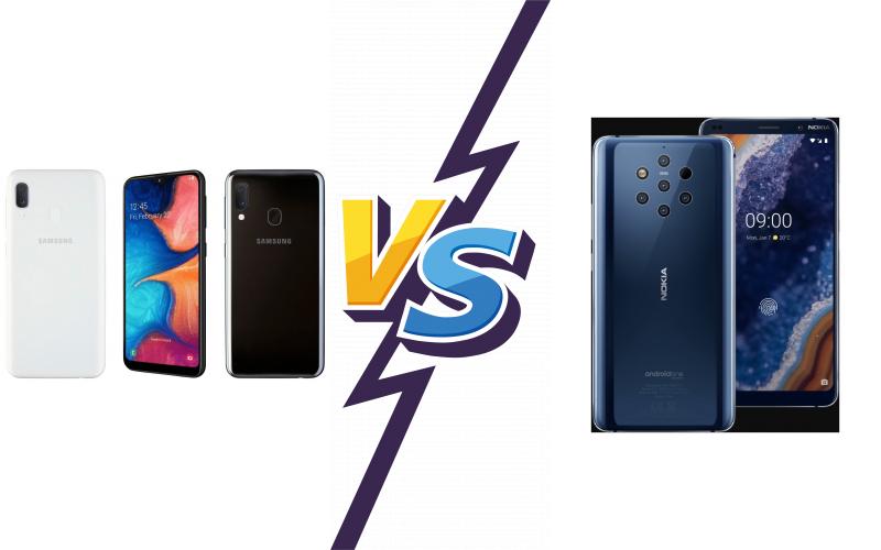 compare Samsung Galaxy A20e vs Nokia 9 PureView