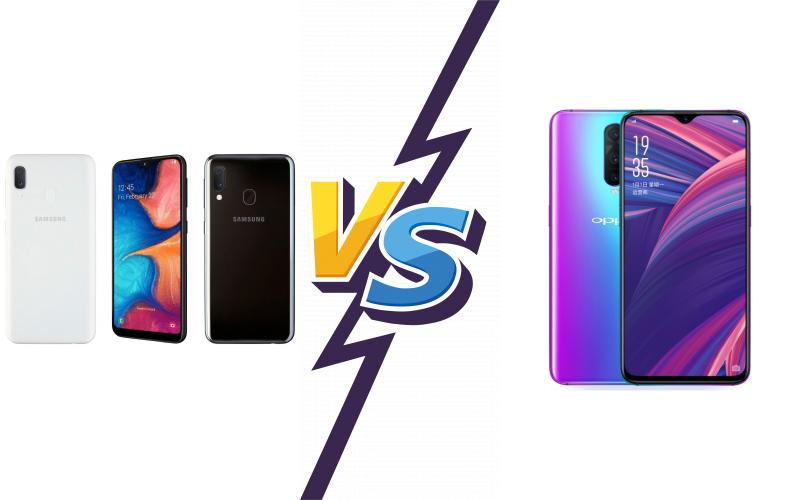 compare Samsung Galaxy A20e vs Oppo RX17 Pro