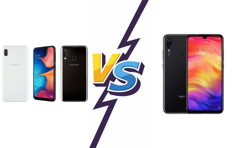 compare Samsung Galaxy A20e vs Xiaomi Redmi Note 7