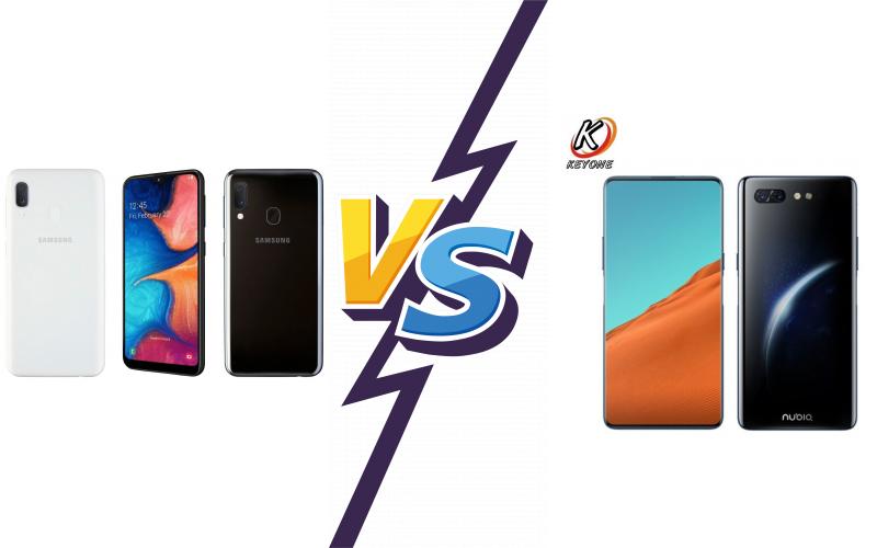 compare Samsung Galaxy A20e vs ZTE nubia X