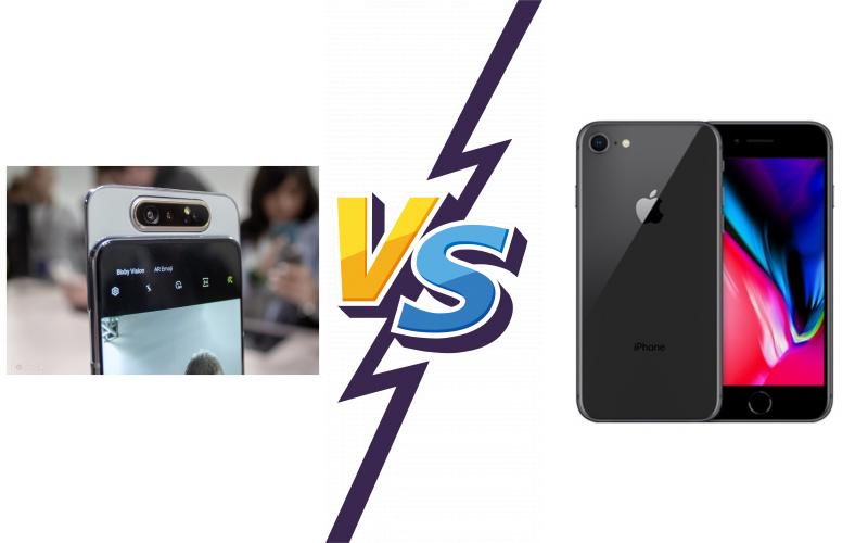 compare Samsung Galaxy A80 vs Apple iPhone 8