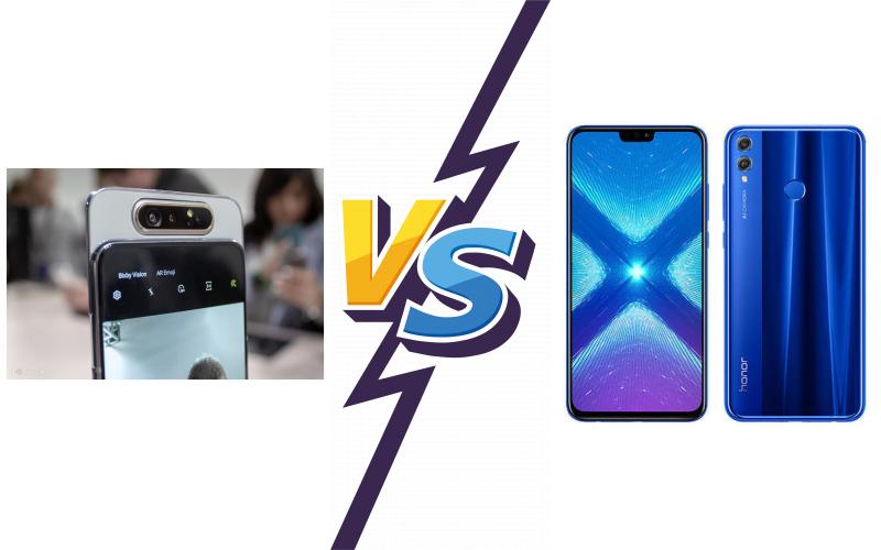 compare Samsung Galaxy A80 vs Honor 8X