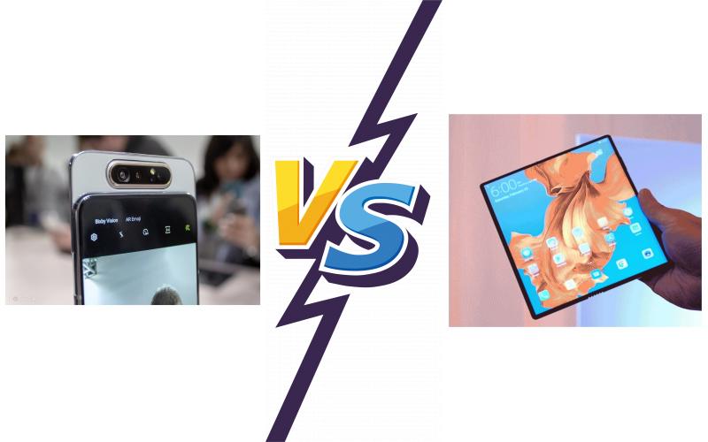 compare Samsung Galaxy A80 vs Huawei Mate X