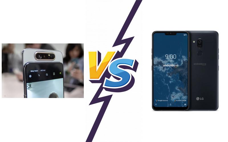 compare Samsung Galaxy A80 vs LG G7 One