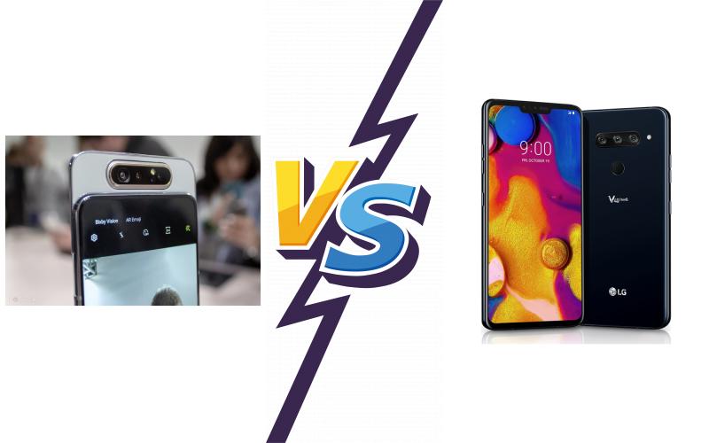 compare Samsung Galaxy A80 vs LG V40 ThinQ