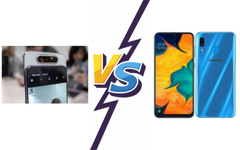 compare Samsung Galaxy A80 vs Samsung Galaxy A30