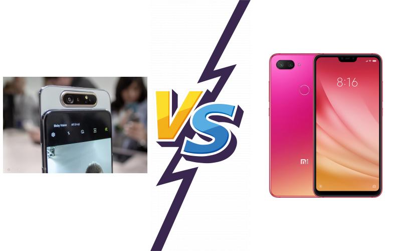 compare Samsung Galaxy A80 vs Xiaomi Mi 8 Lite