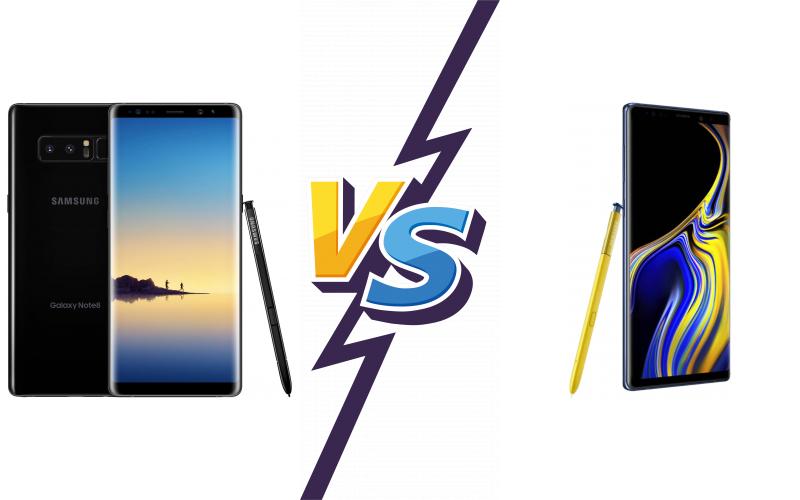 compare Samsung Galaxy Note8 vs Samsung Galaxy Note9