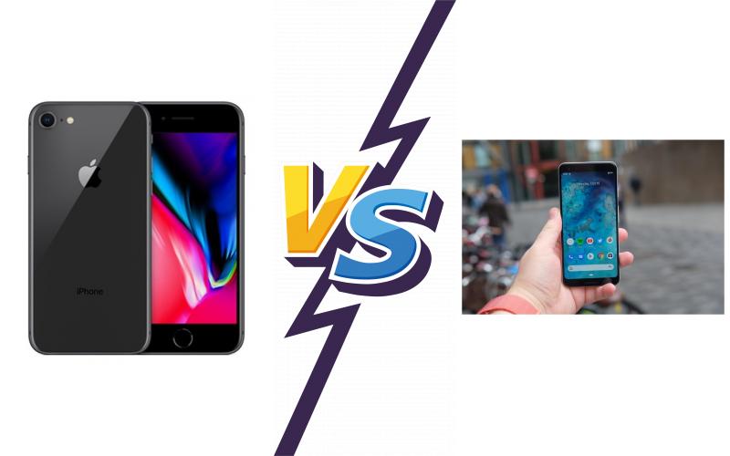 compare Apple iPhone 8 vs Google Pixel 3 compare Apple iPhone 8 vs Google Pixel 3