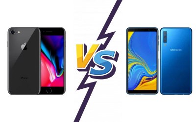Apple iPhone 8 vs Samsung Galaxy A7 (2018)