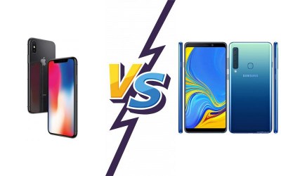 Apple iPhone X vs Samsung Galaxy A9 (2018)