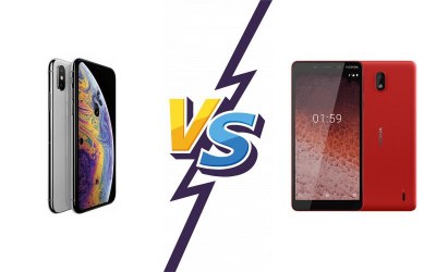 Apple iPhone XS Max vs Nokia 1 Plus