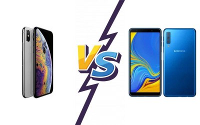 Apple iPhone XS Max vs Samsung Galaxy A7 (2018)