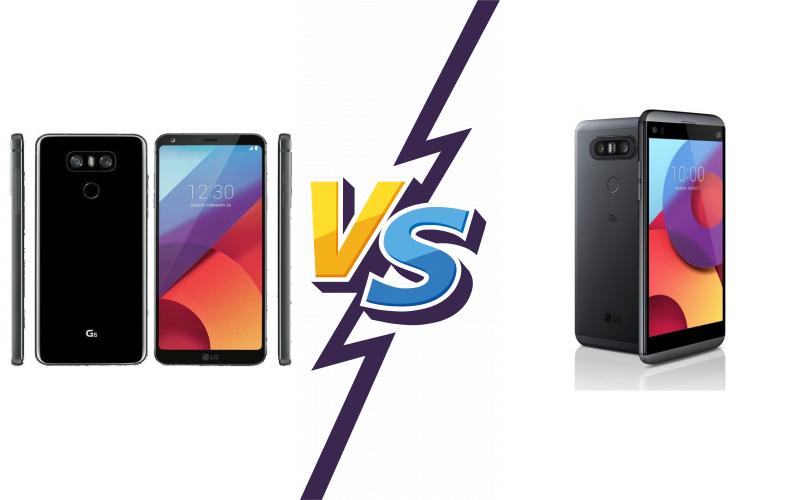compare LG G6 vs LG Q8 compare LG G6 vs LG Q8