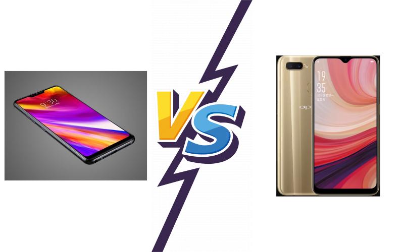 compare LG Q9 vs Oppo A7