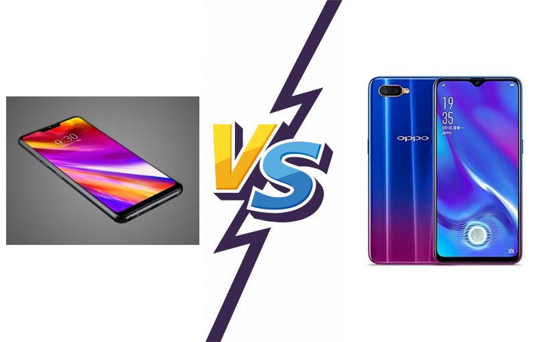 compare LG Q9 vs Oppo K1