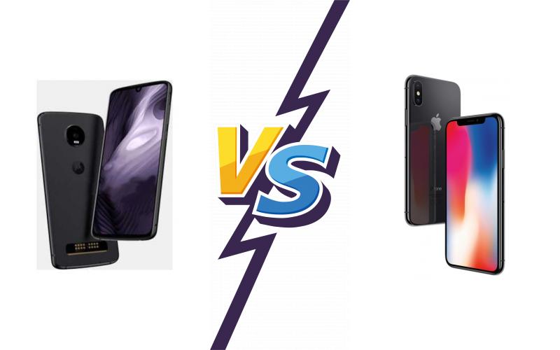 compare Motorola Moto Z4 Play vs Apple iPhone X