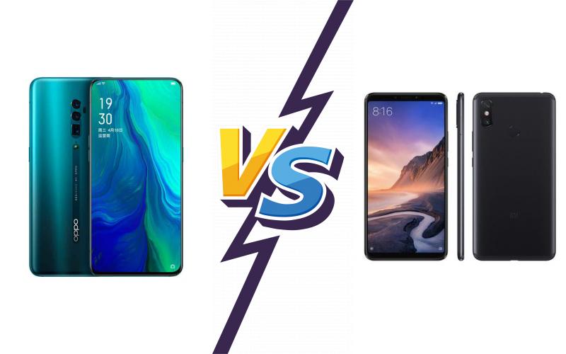 compare Oppo Reno 10x zoom vs Xiaomi Mi Max 4 Pro