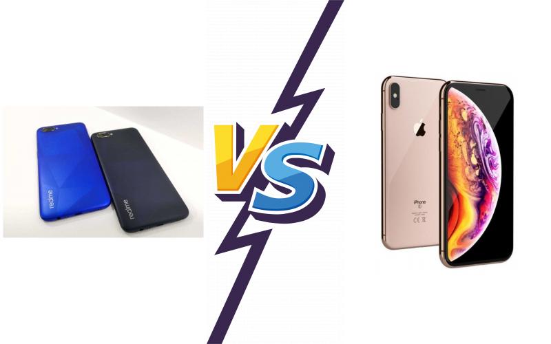 compare Realme C2 vs Apple iPhone XS