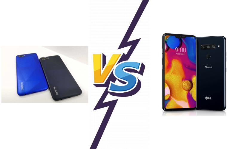 compare Realme C2 vs LG V40 ThinQ