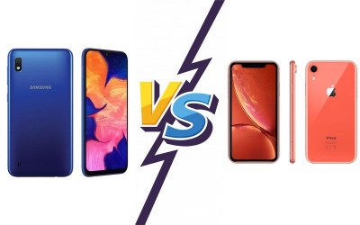 Samsung Galaxy A10 vs Apple iPhone XR
