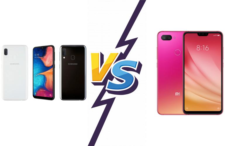 compare Samsung Galaxy A20e vs Xiaomi Mi 8 Lite