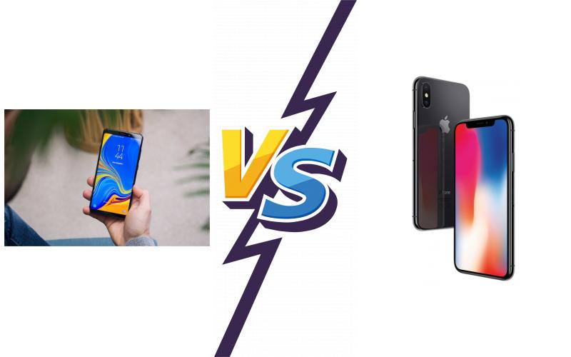 compare Samsung Galaxy A50 vs Apple iPhone X