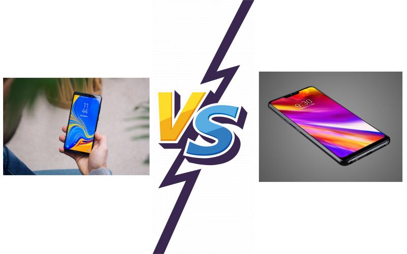 compare Samsung Galaxy A50 vs LG Q9