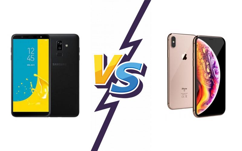 compare Samsung Galaxy M10 vs Apple iPhone XS