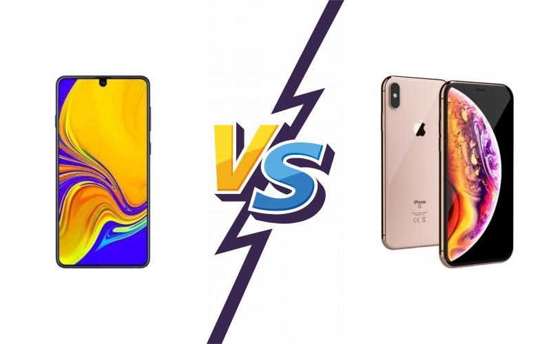 compare Samsung Galaxy M20 vs Apple iPhone XS