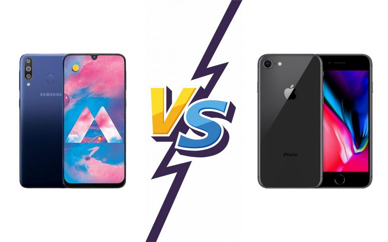 compare Samsung Galaxy M30 vs Apple iPhone 8