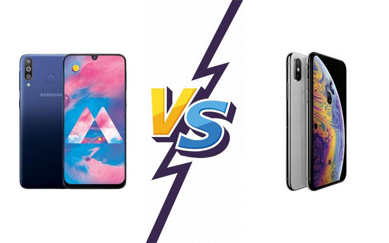 compare Samsung Galaxy M30 vs Apple iPhone XS Max