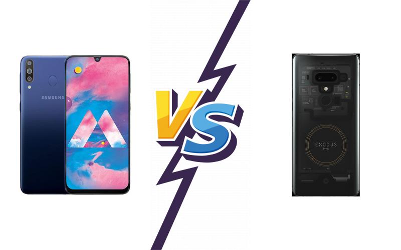 compare Samsung Galaxy M30 vs HTC Exodus 1